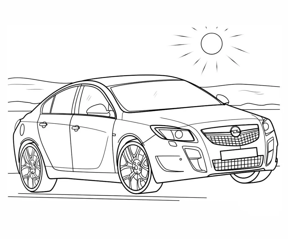 Car coloring page (4)