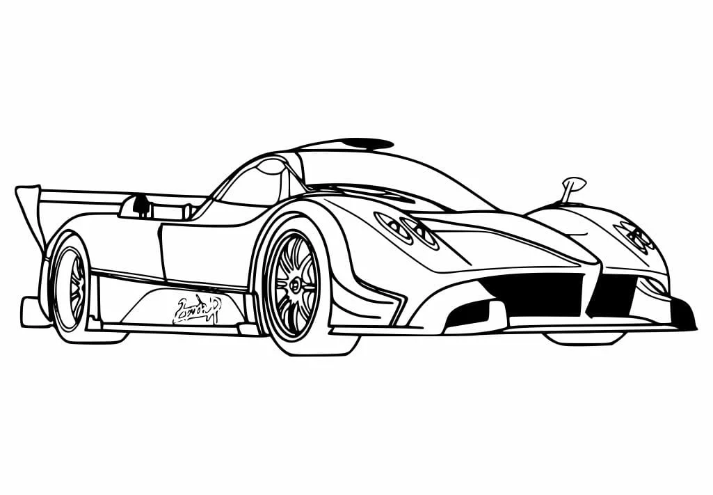 Car coloring page (8)