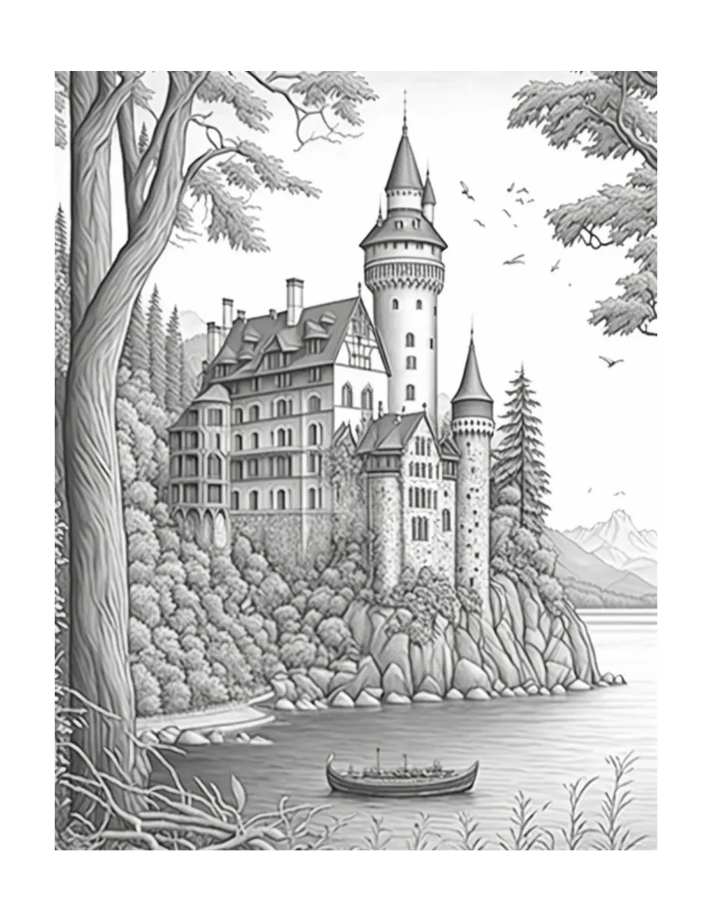 Castle coloring page (12)