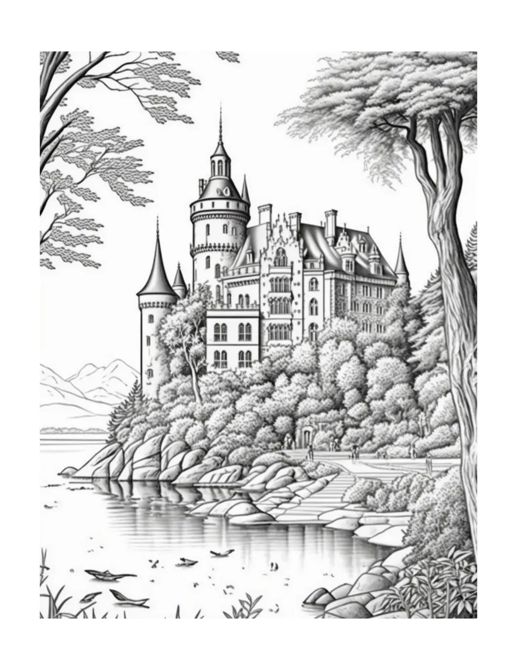 Castle coloring page (14)