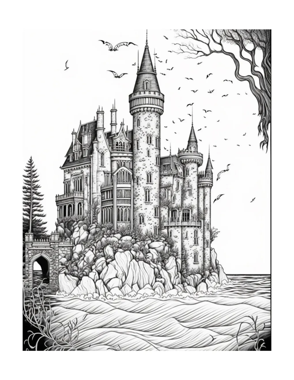 Castle coloring page (15)