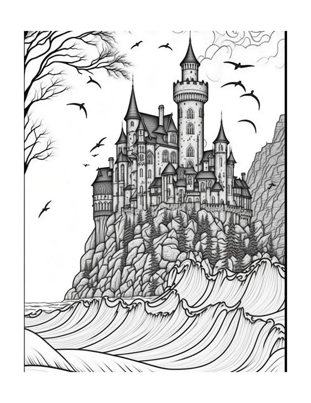 Castle coloring page (16)