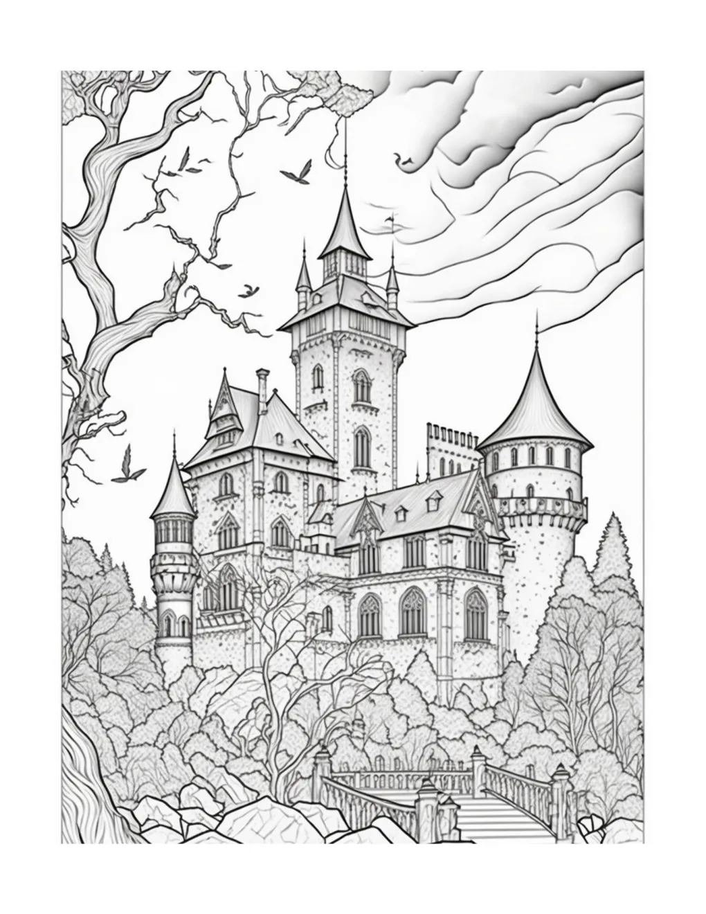 Castle coloring page (18)