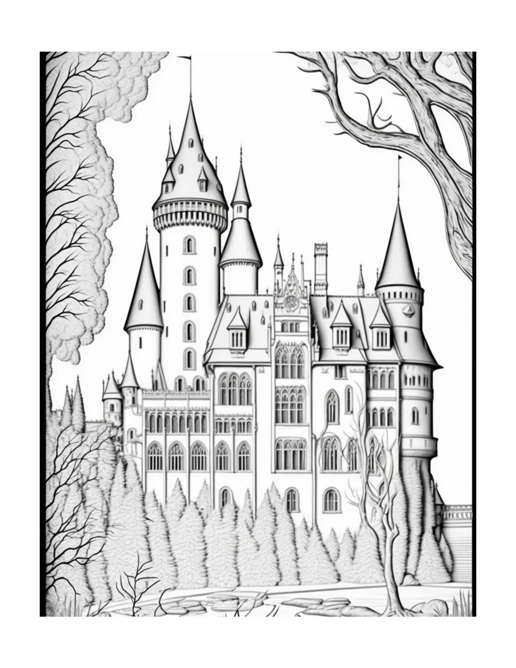 Castle coloring page (20)