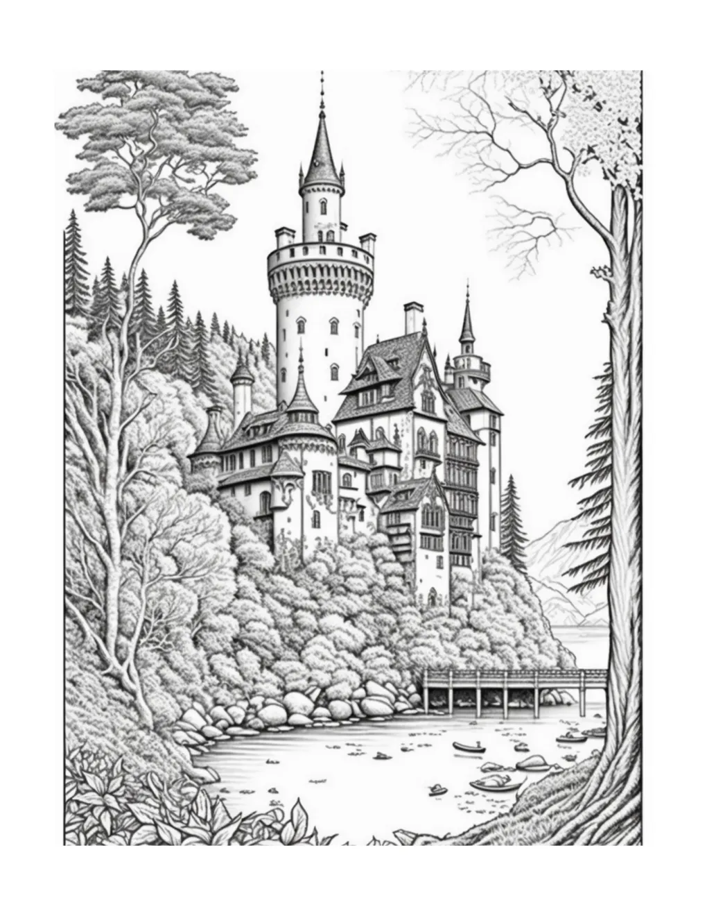 Castle coloring page (21)