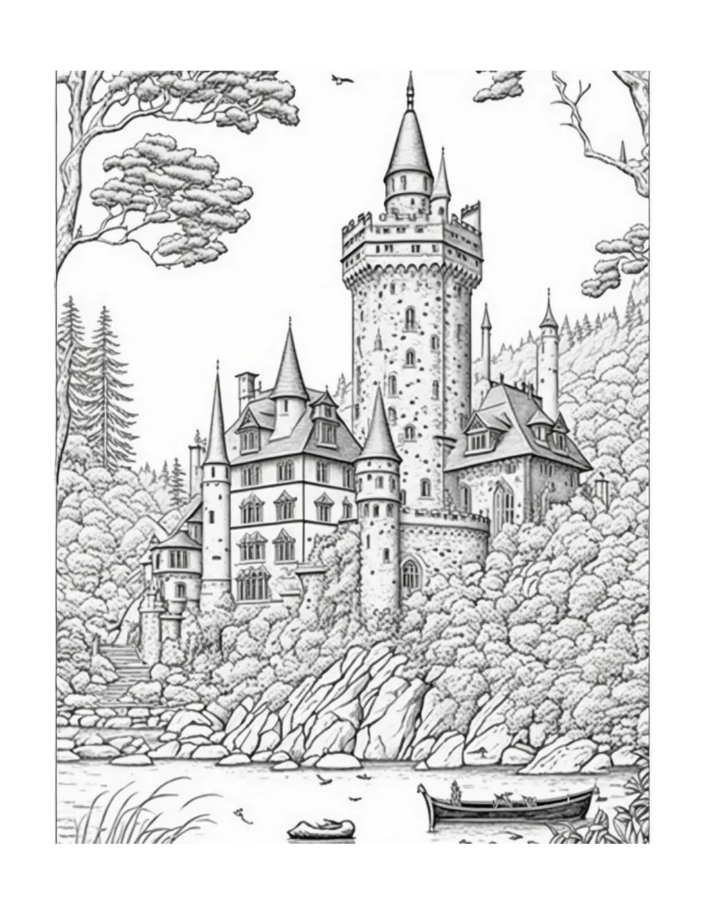 Castle coloring page (23)