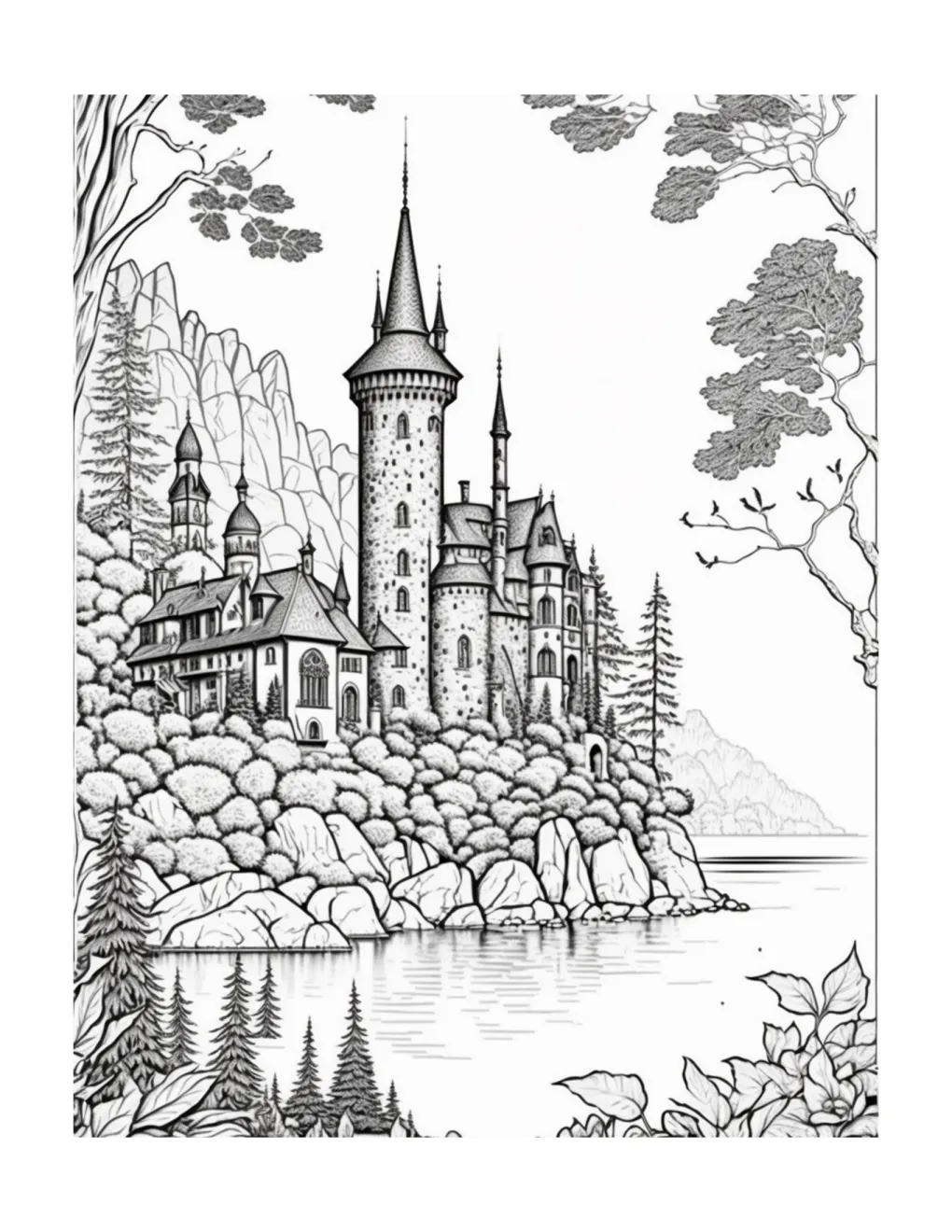 Castle coloring page (24)