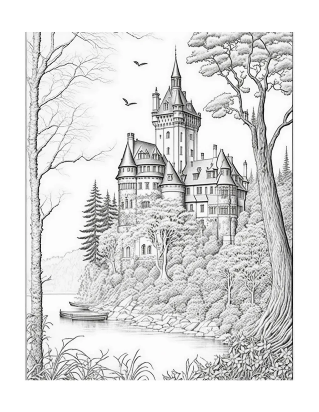 Castle coloring page (25)