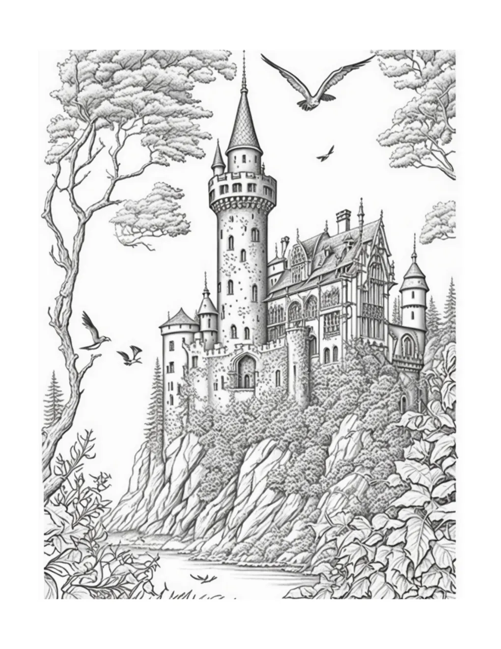 Castle coloring page (26)