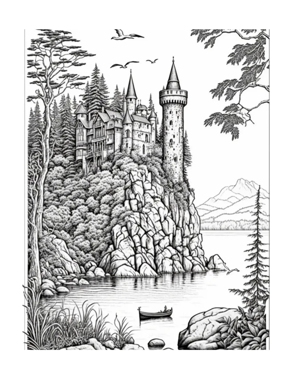 Castle coloring page (27)