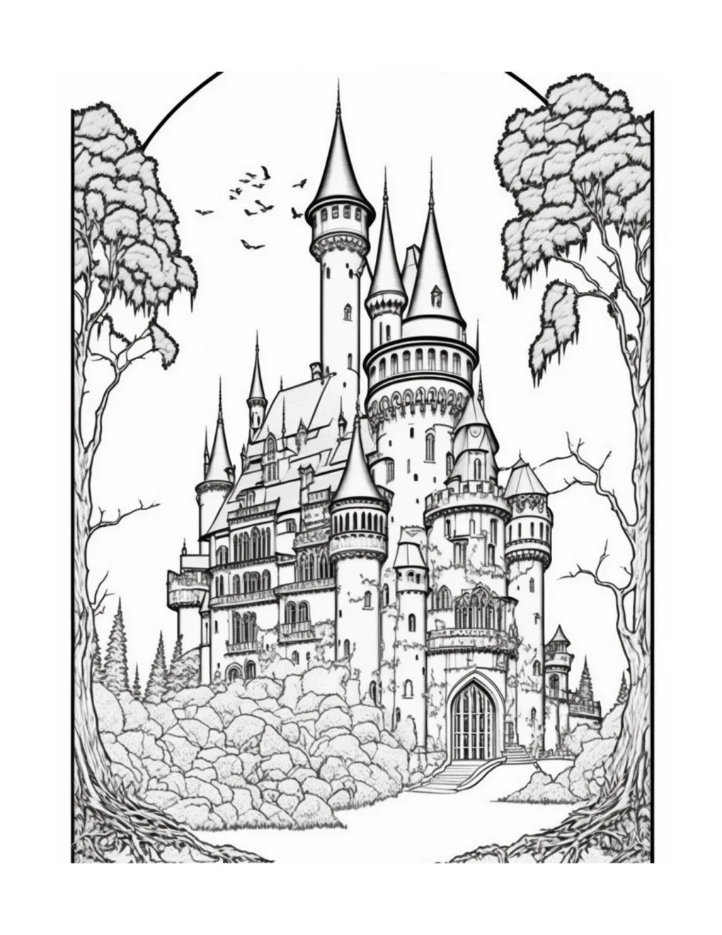 Castle coloring page (29)