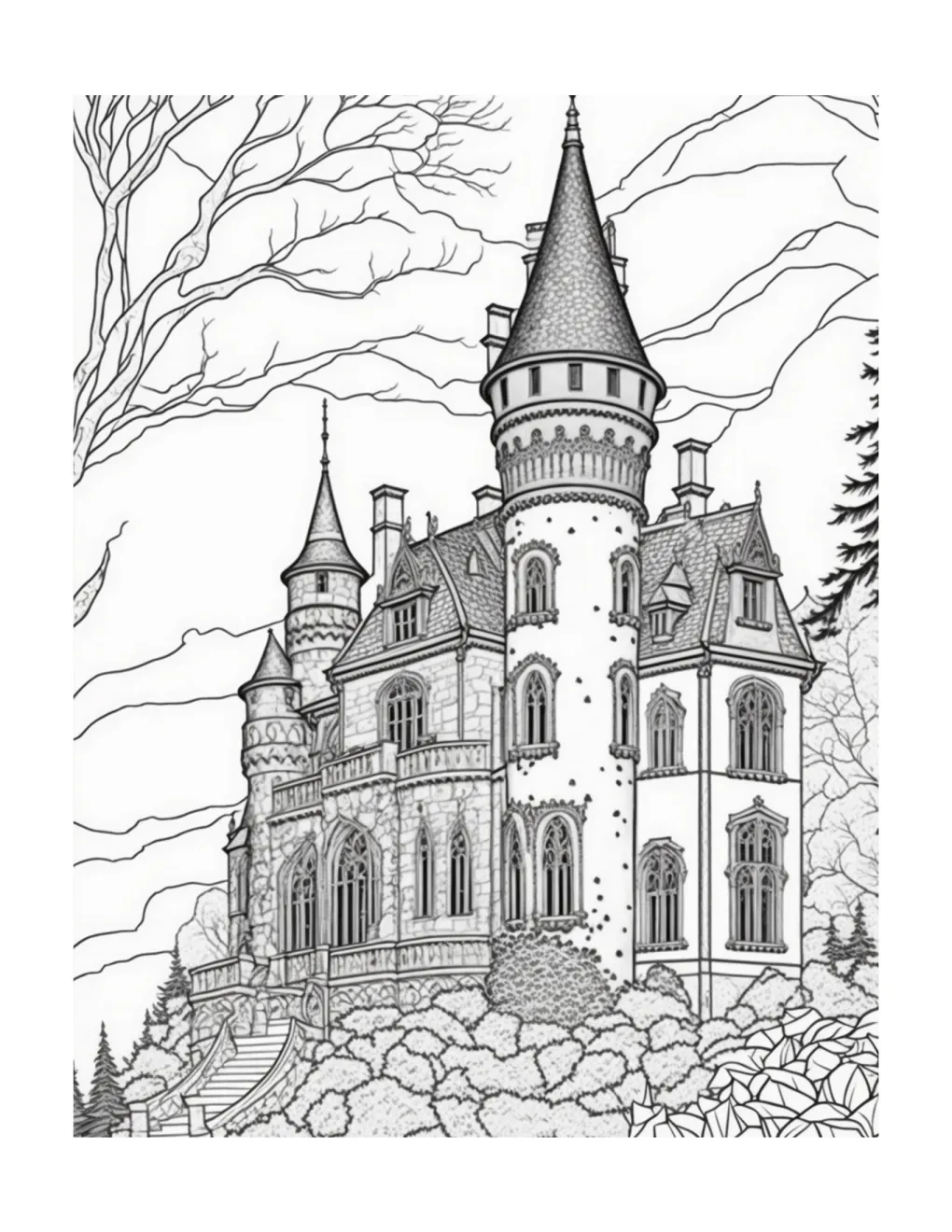 Castle coloring page (30)