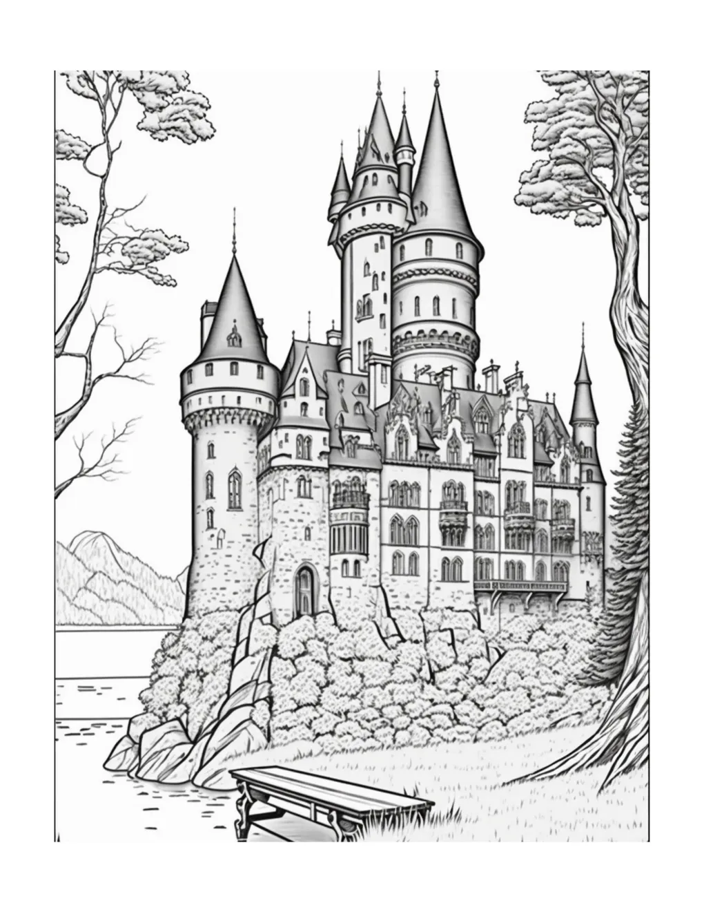 Castle coloring page (32)