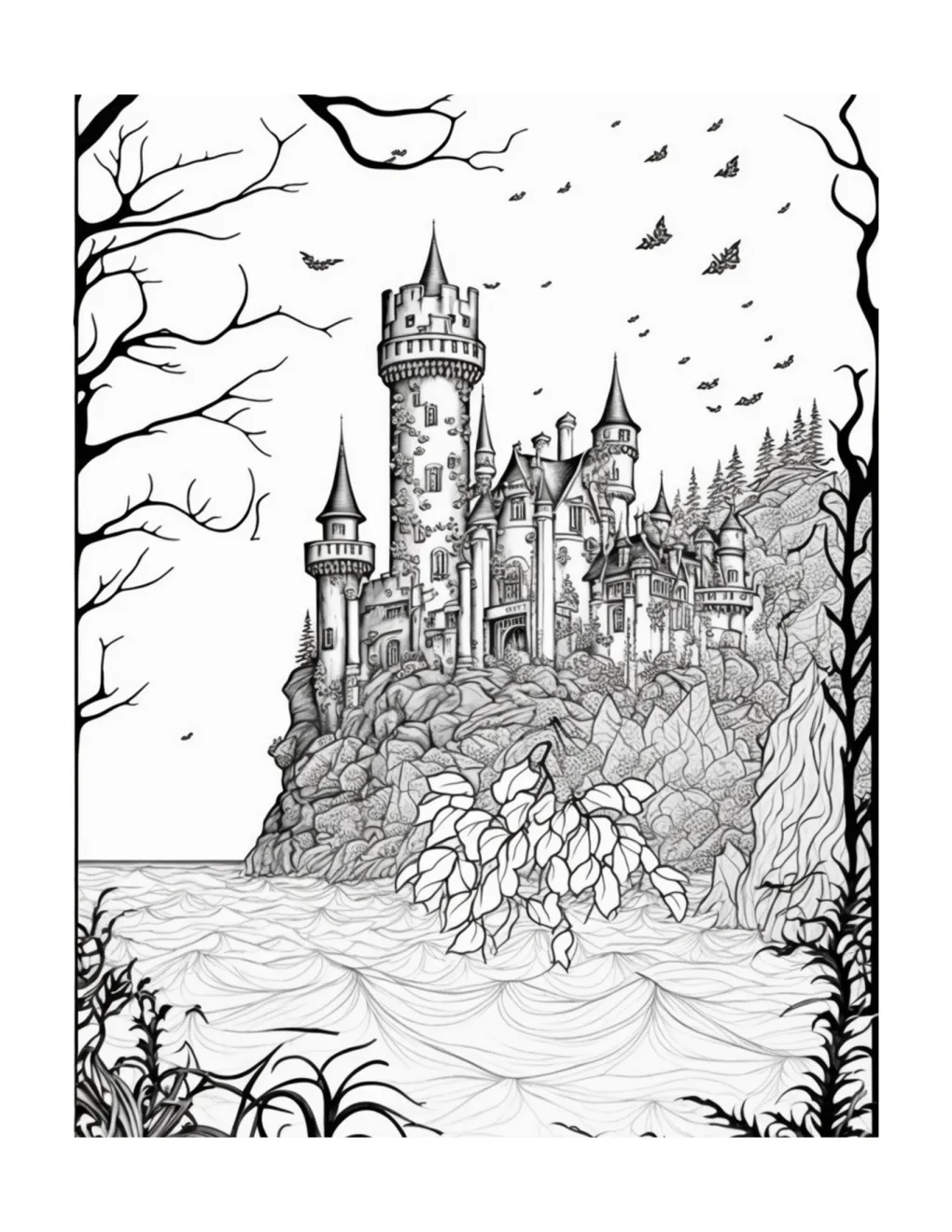 Castle coloring page (34)