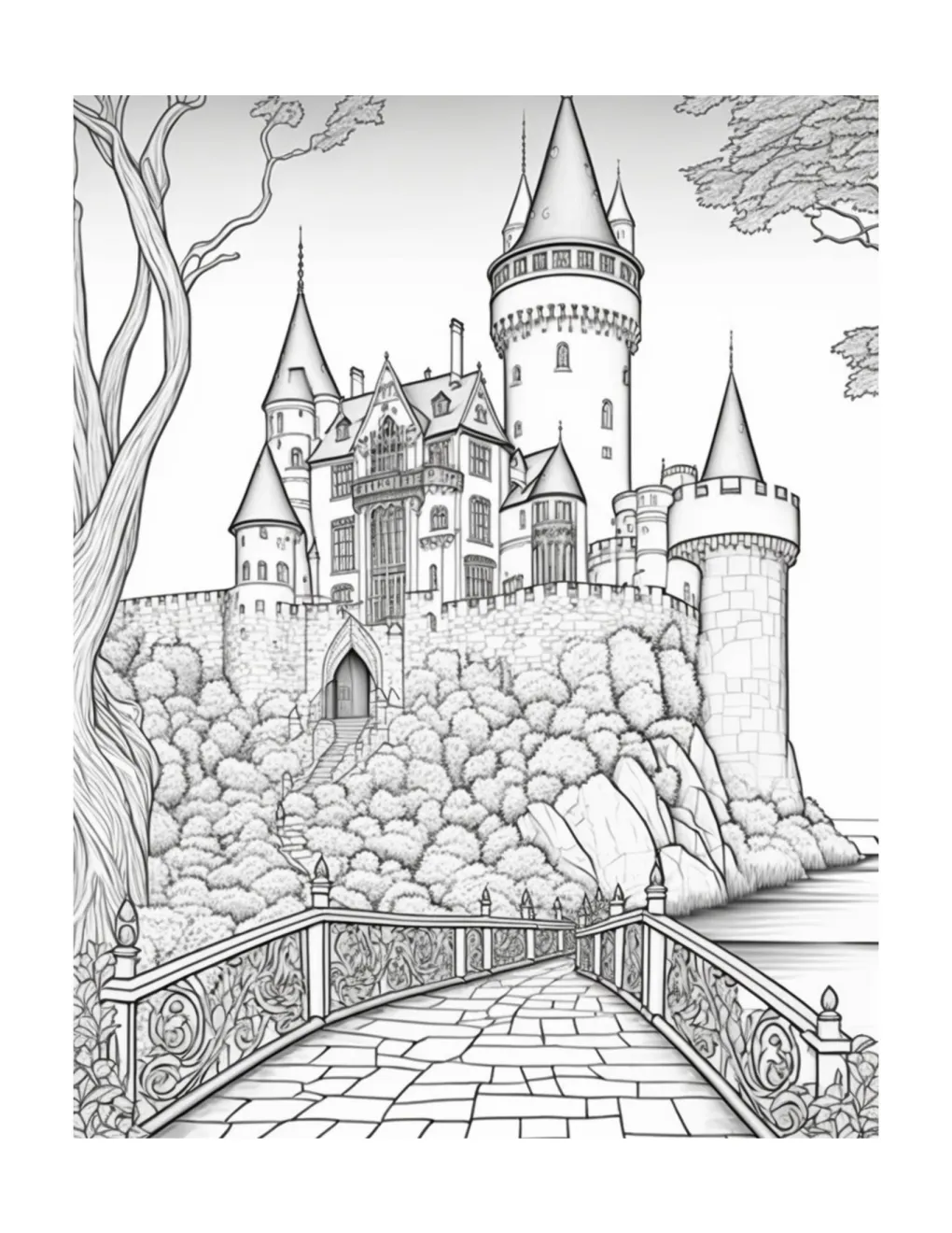 Castle coloring page (35)