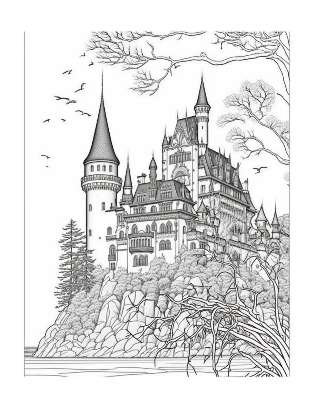 Castle coloring page (37)