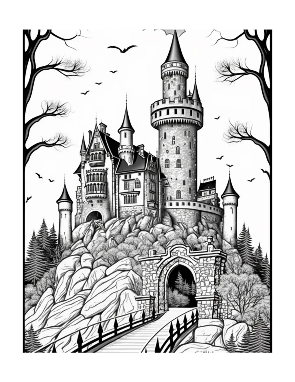 Castle coloring page (38)