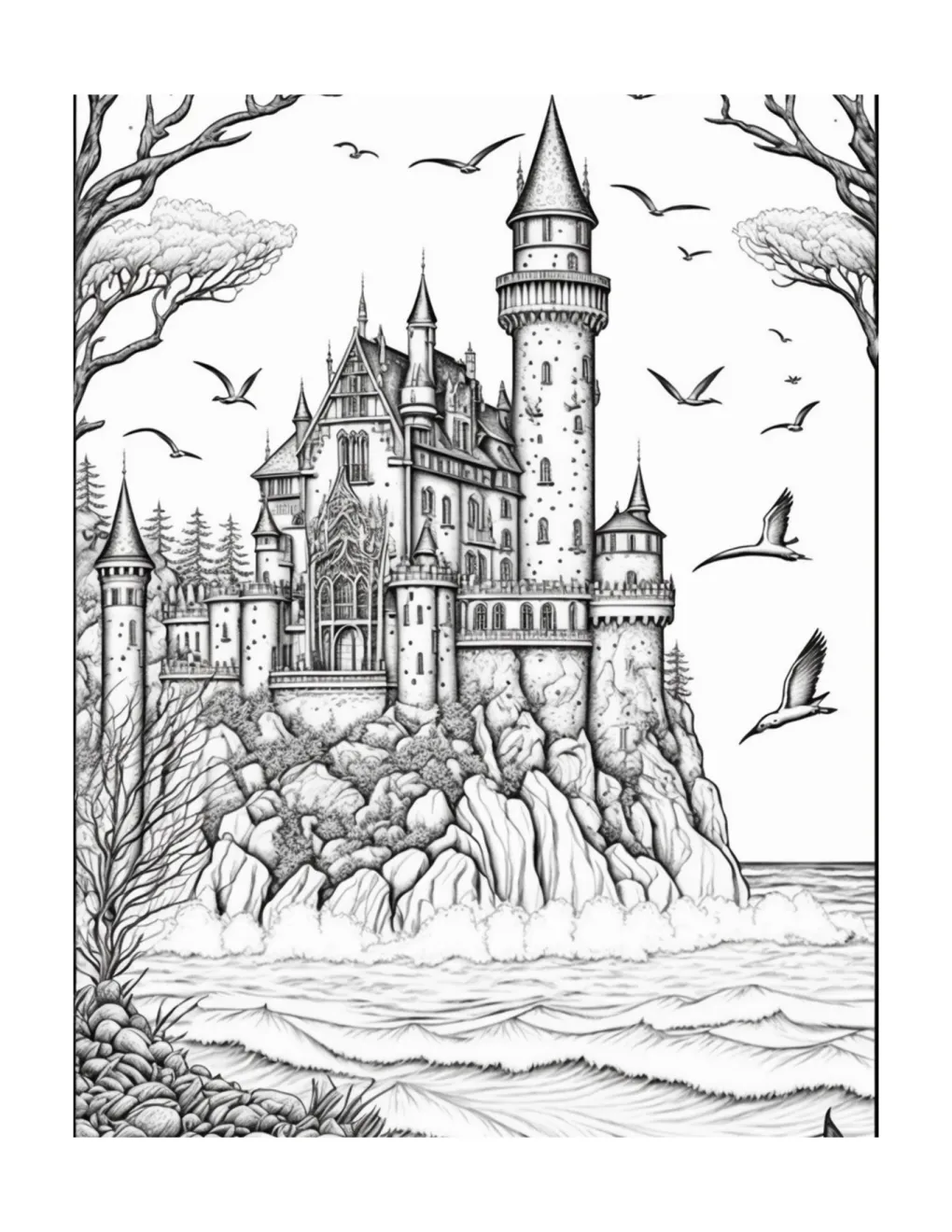 Castle coloring page (39)