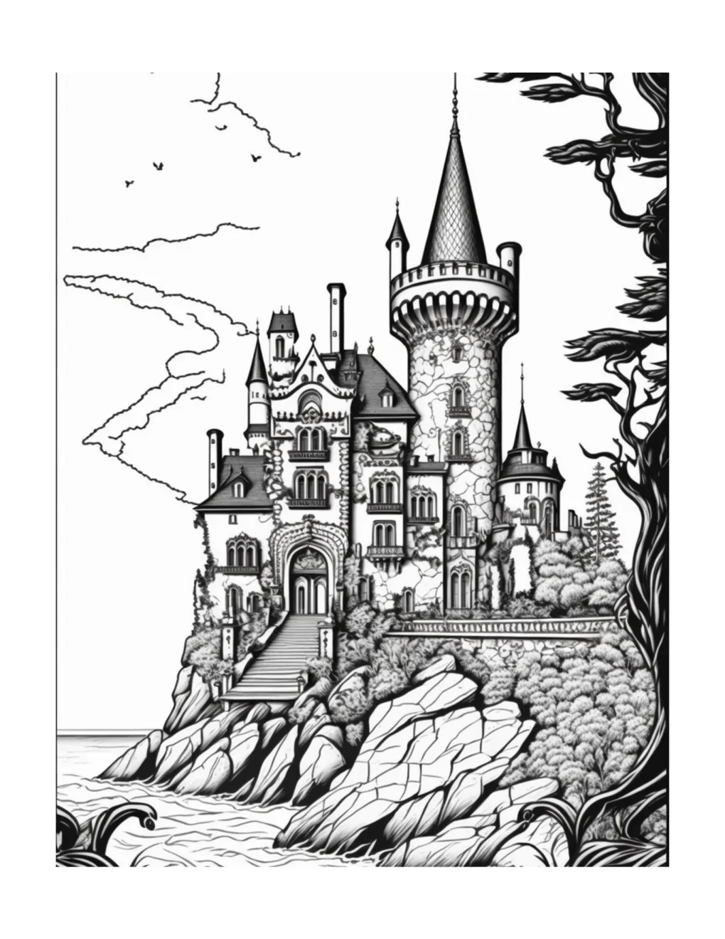 Castle coloring page (40)