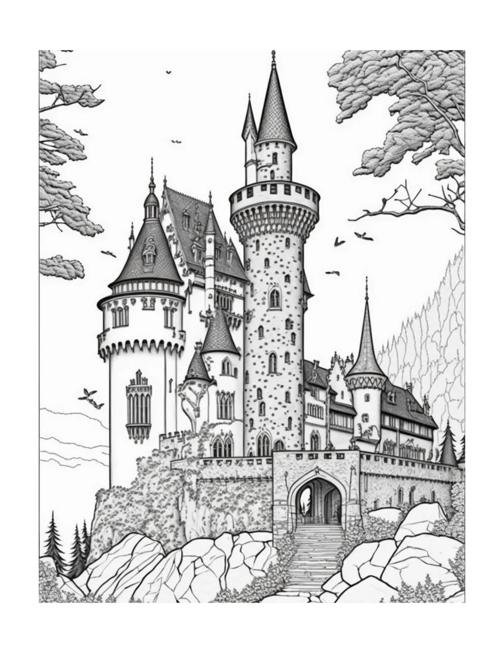 Castle coloring page (41)