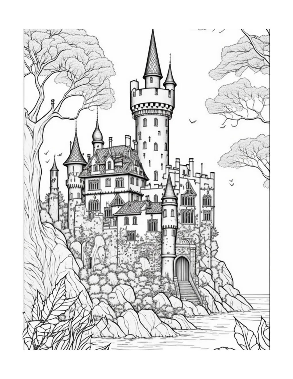 Castle coloring page (42)