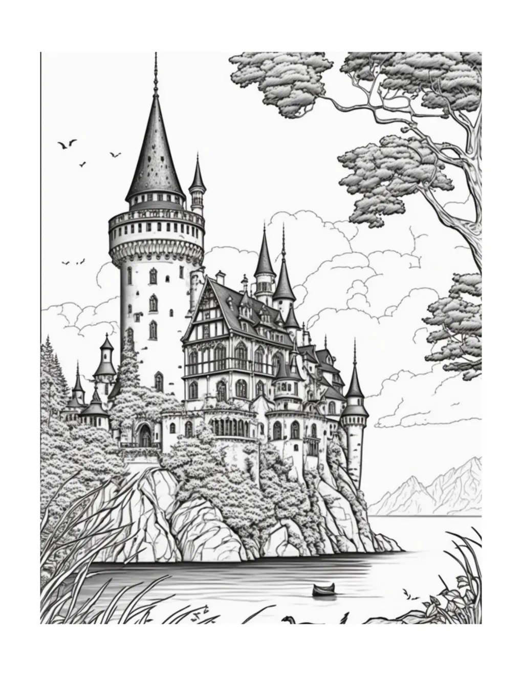 Castle coloring page (46)