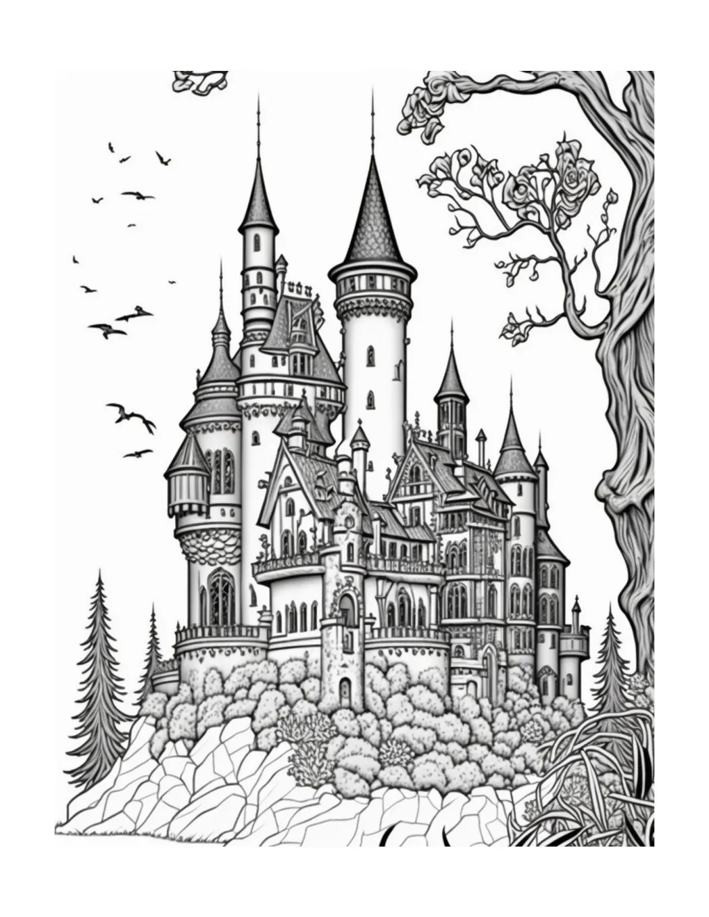 Castle coloring page (47)