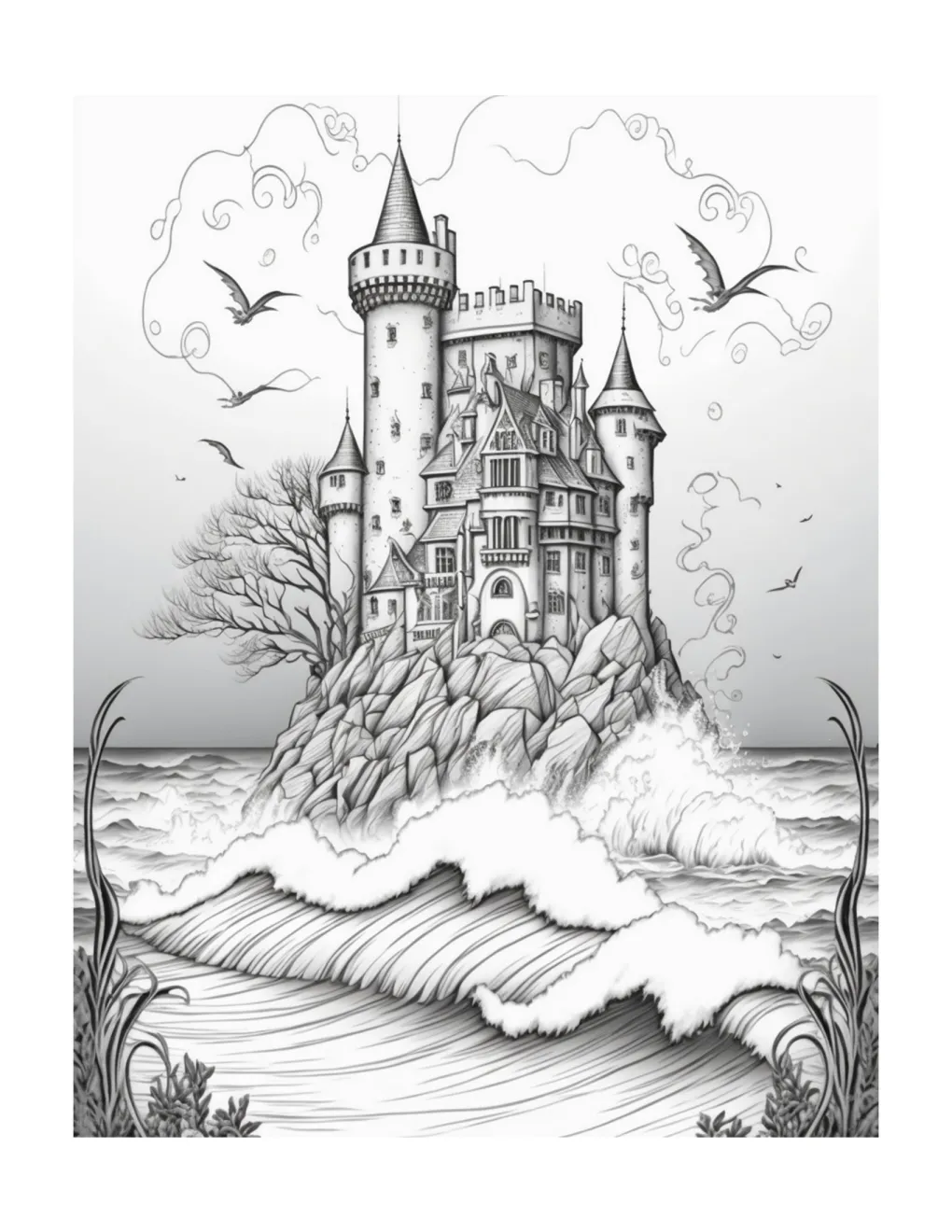 Castle coloring page (50)