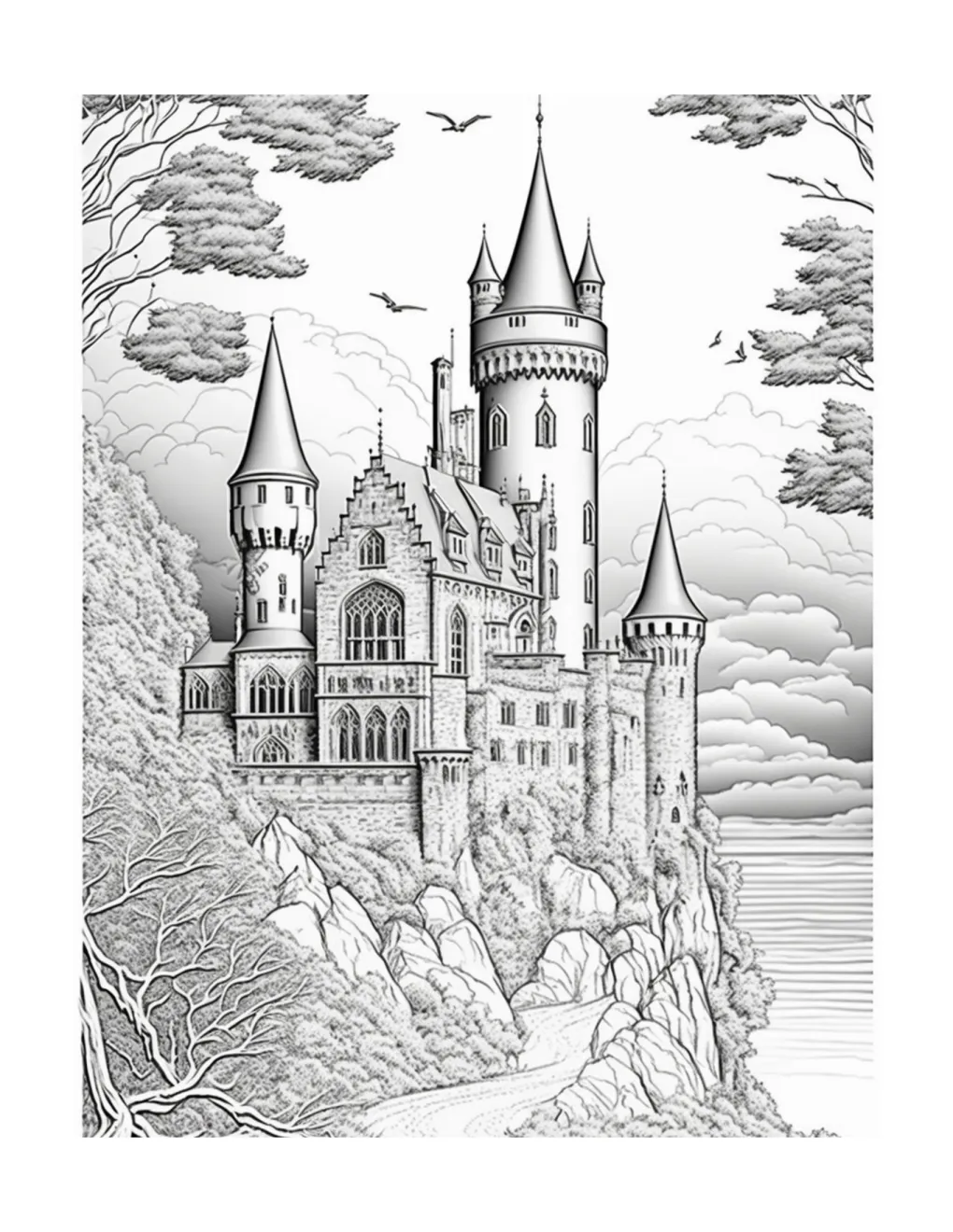 Castle coloring page (51)