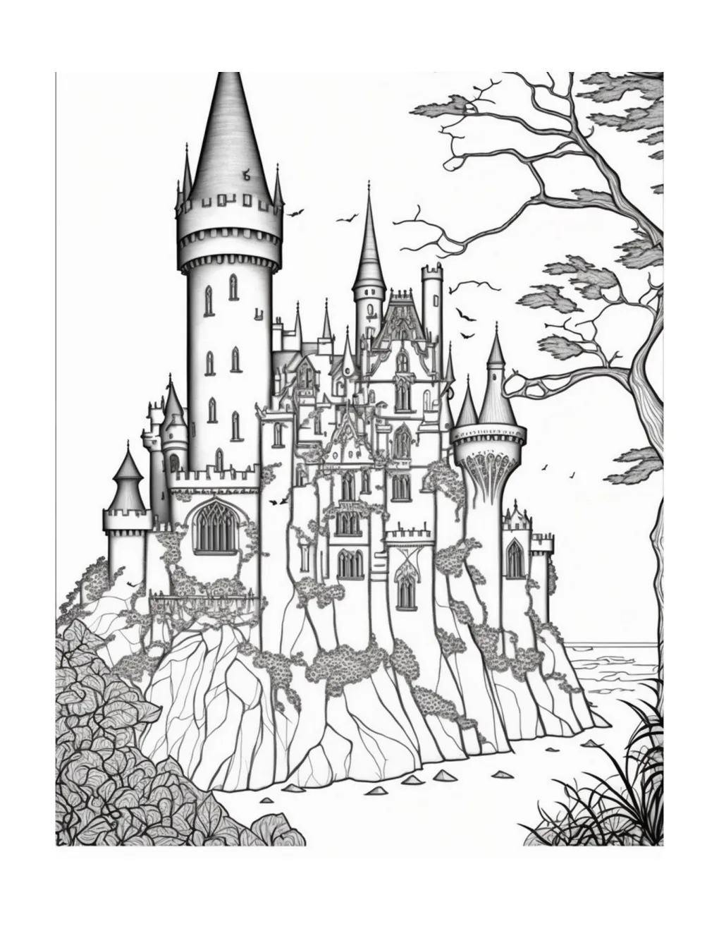 Castle coloring page (52)