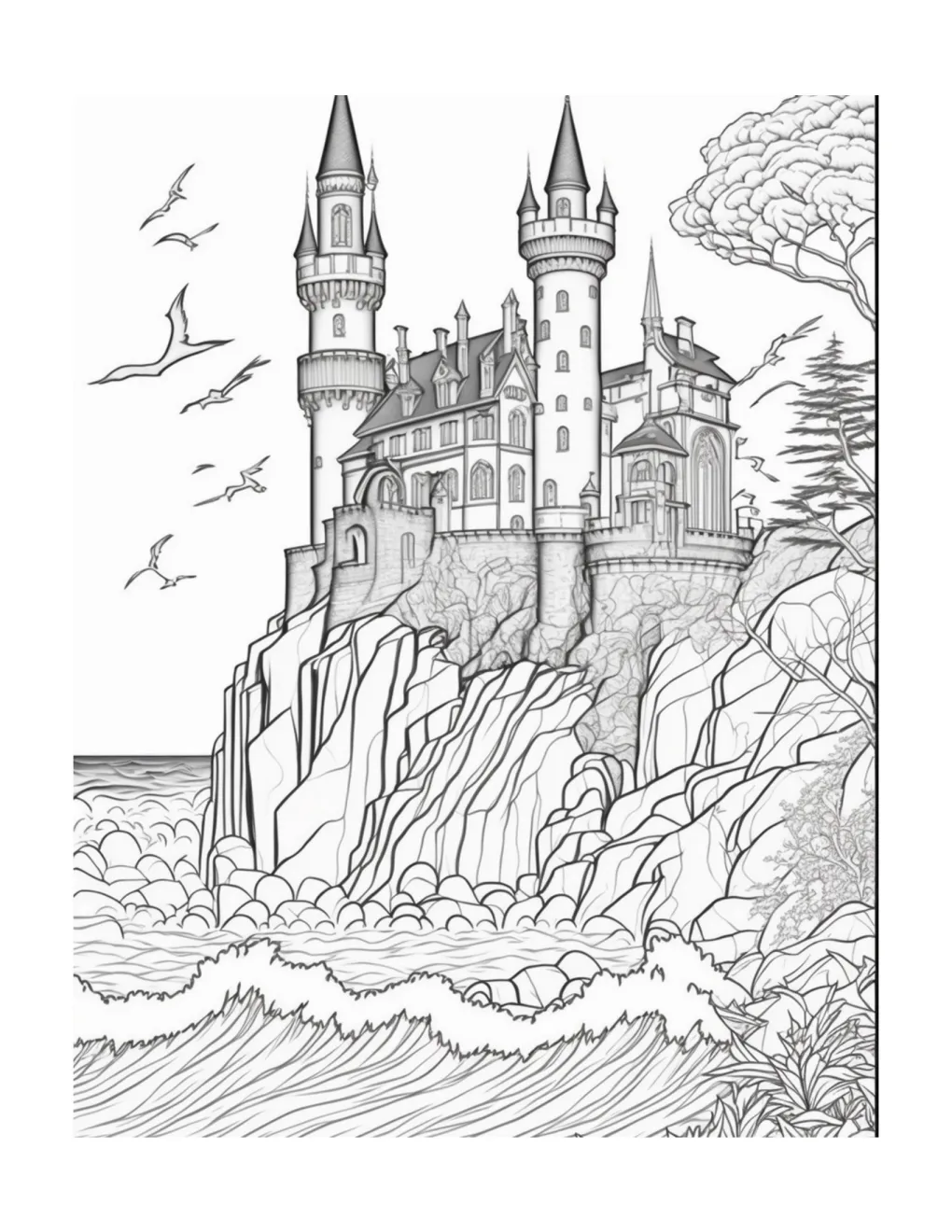 Castle coloring page (55)