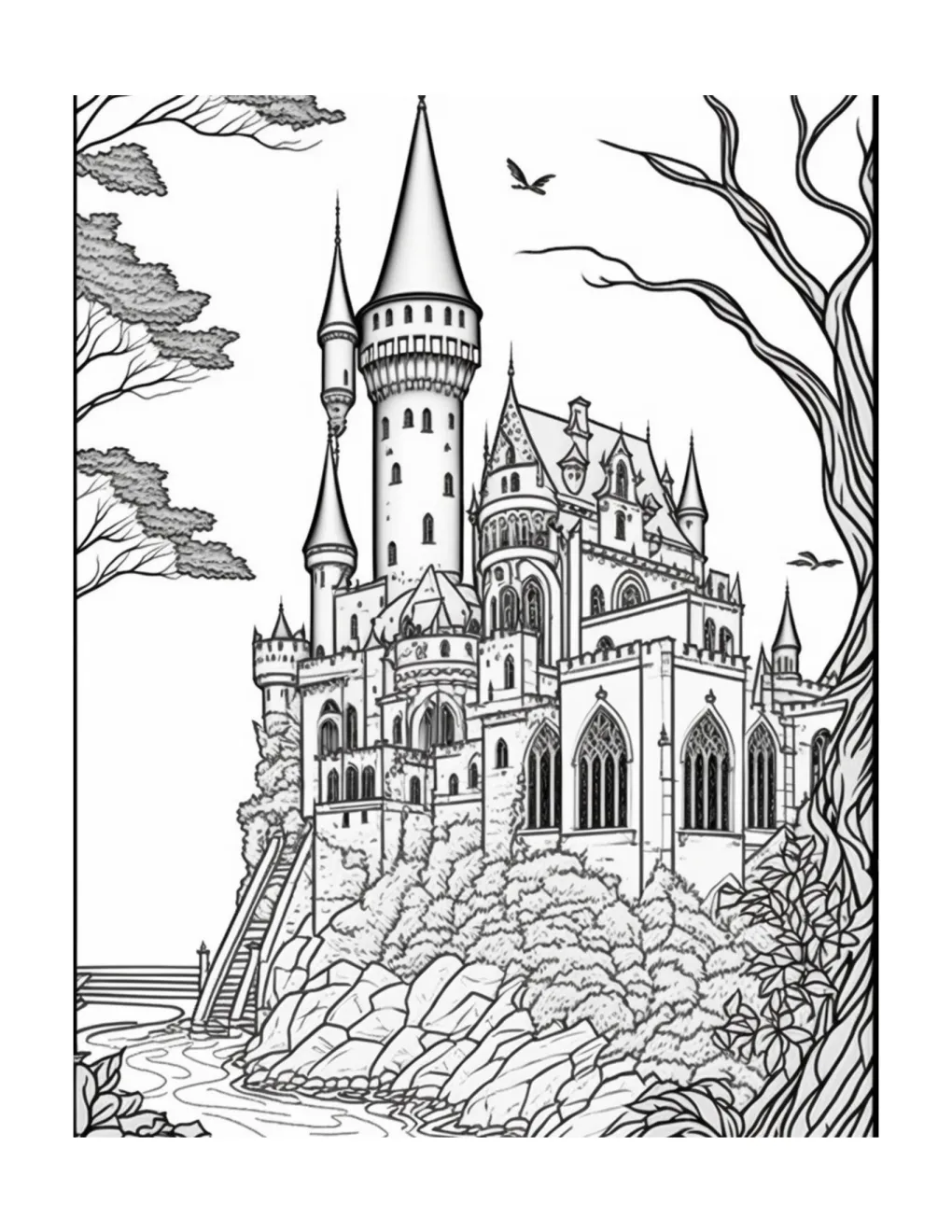 Castle coloring page (57)