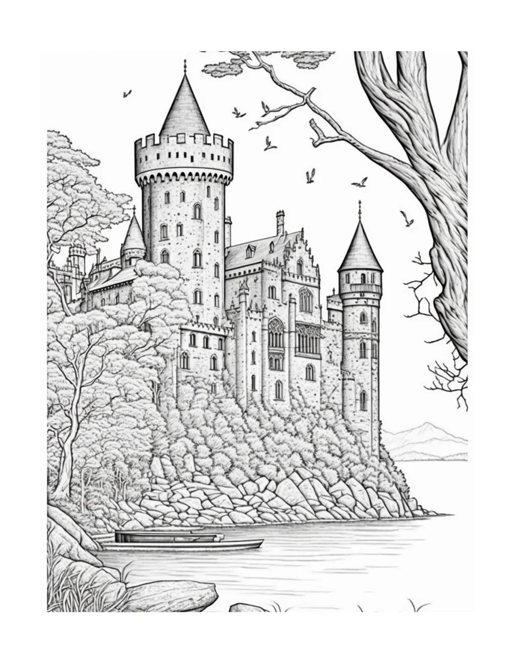 Castle coloring page (65)