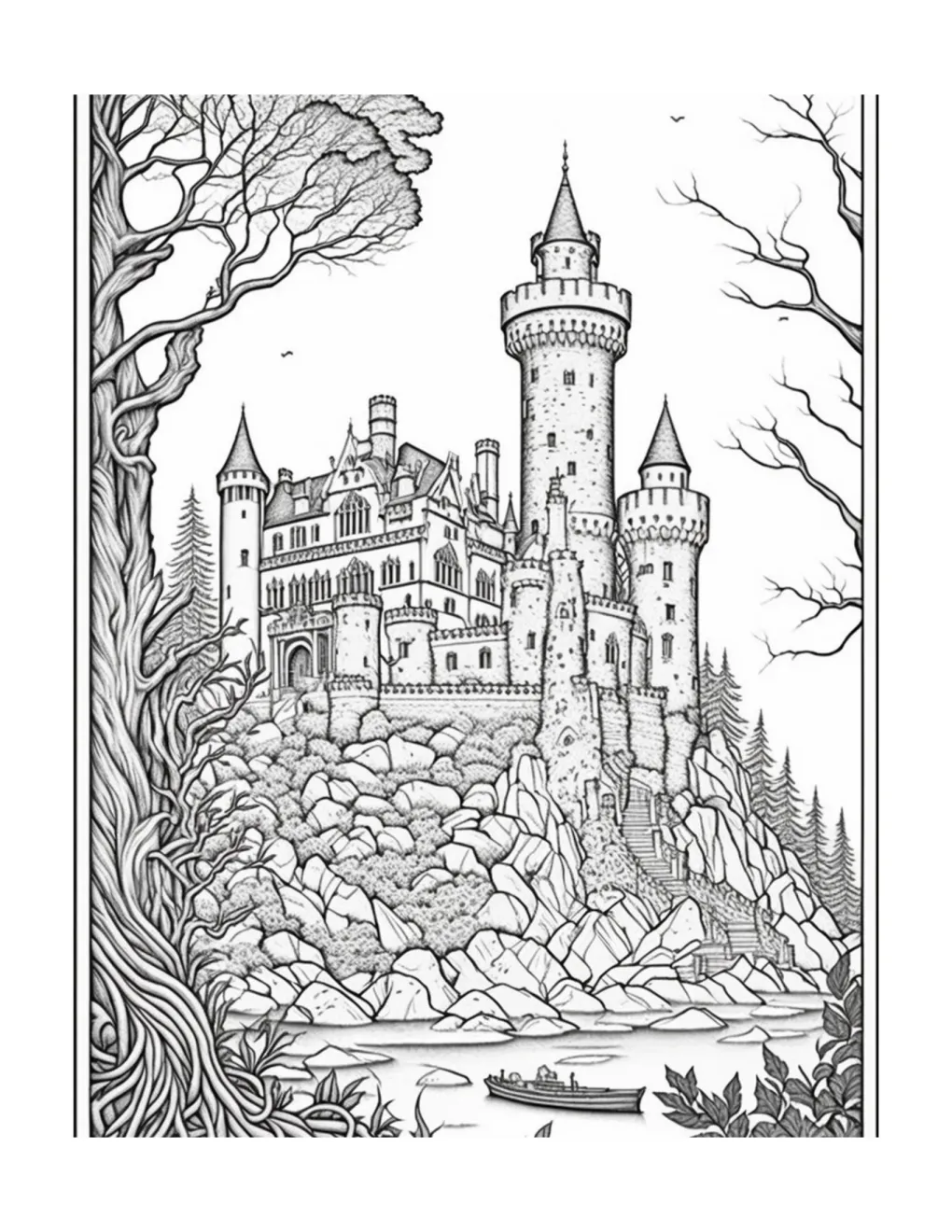 Castle coloring page (66)