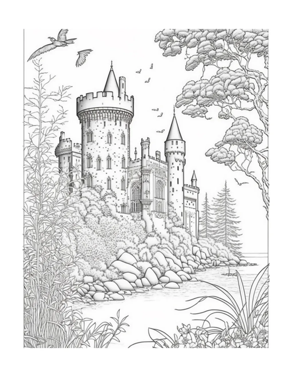 Castle coloring page (69)