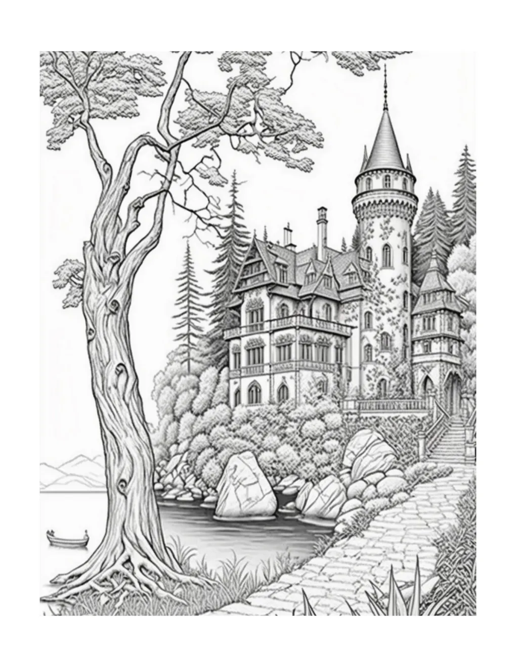 Castle coloring page (74)