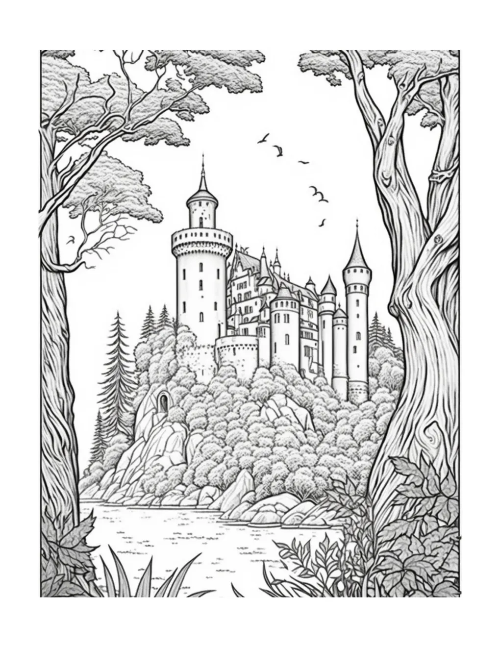 Castle coloring page (75)