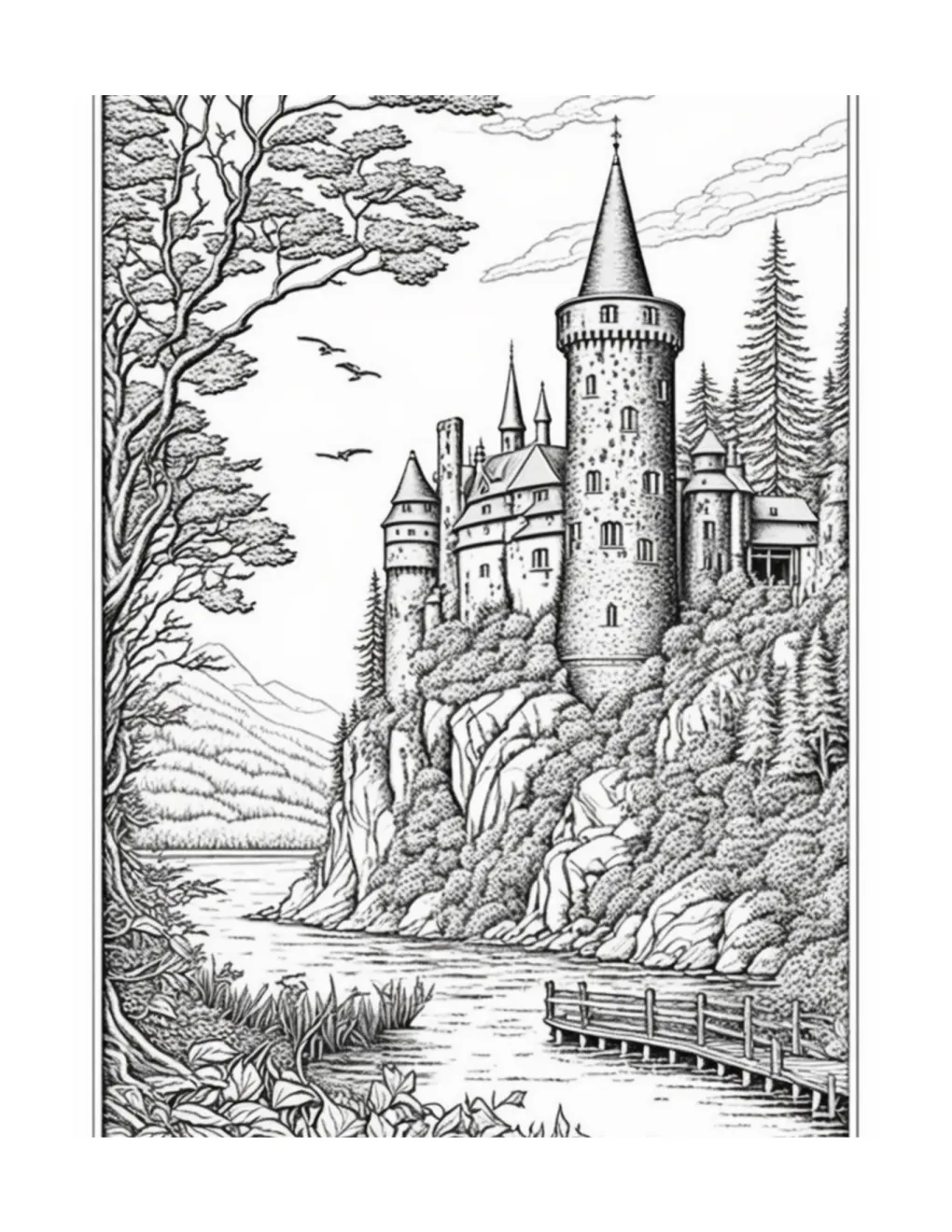 Castle coloring page (77)