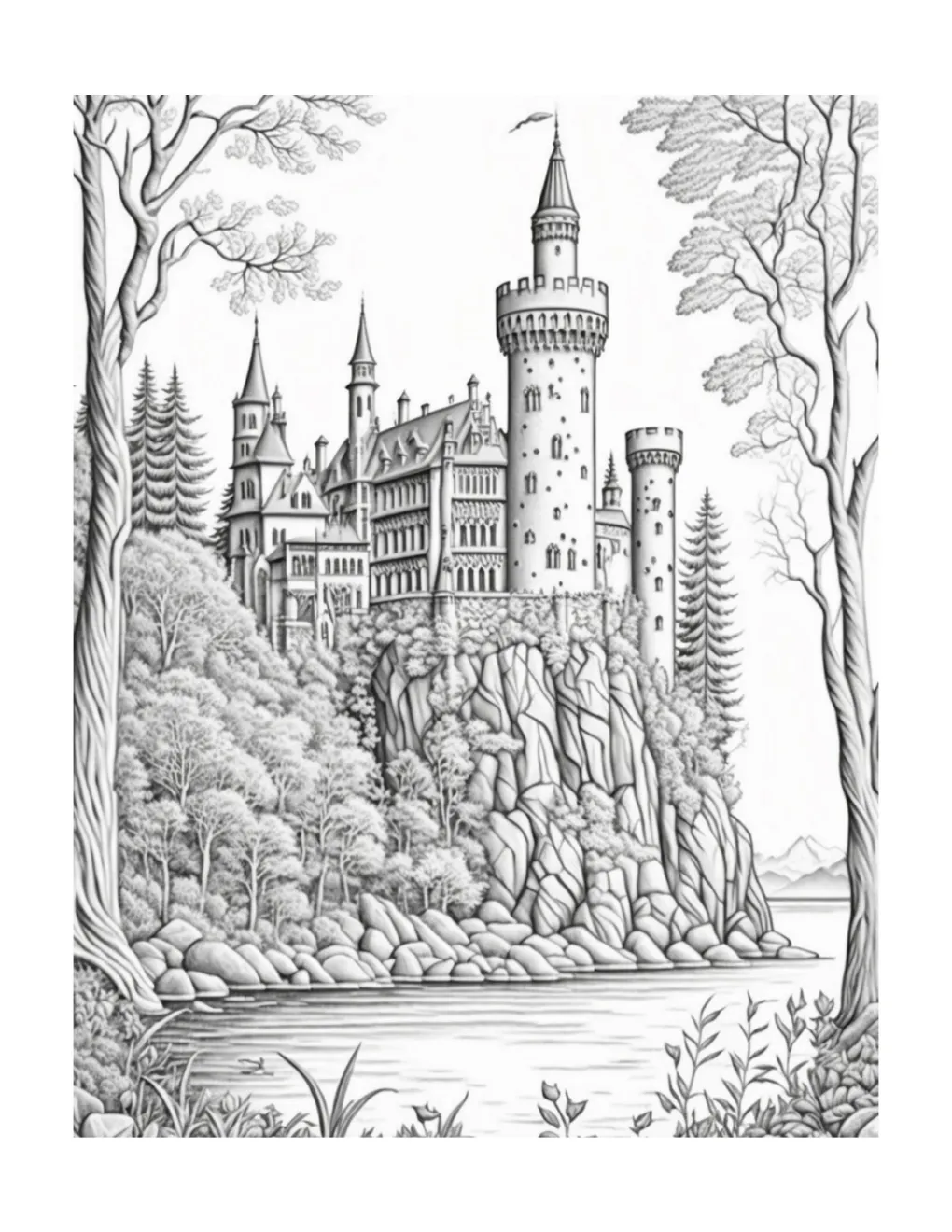 Castle coloring page (78)