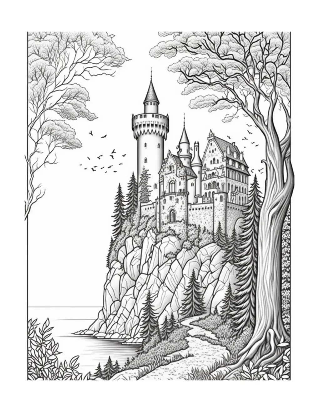 Castle coloring page (79)