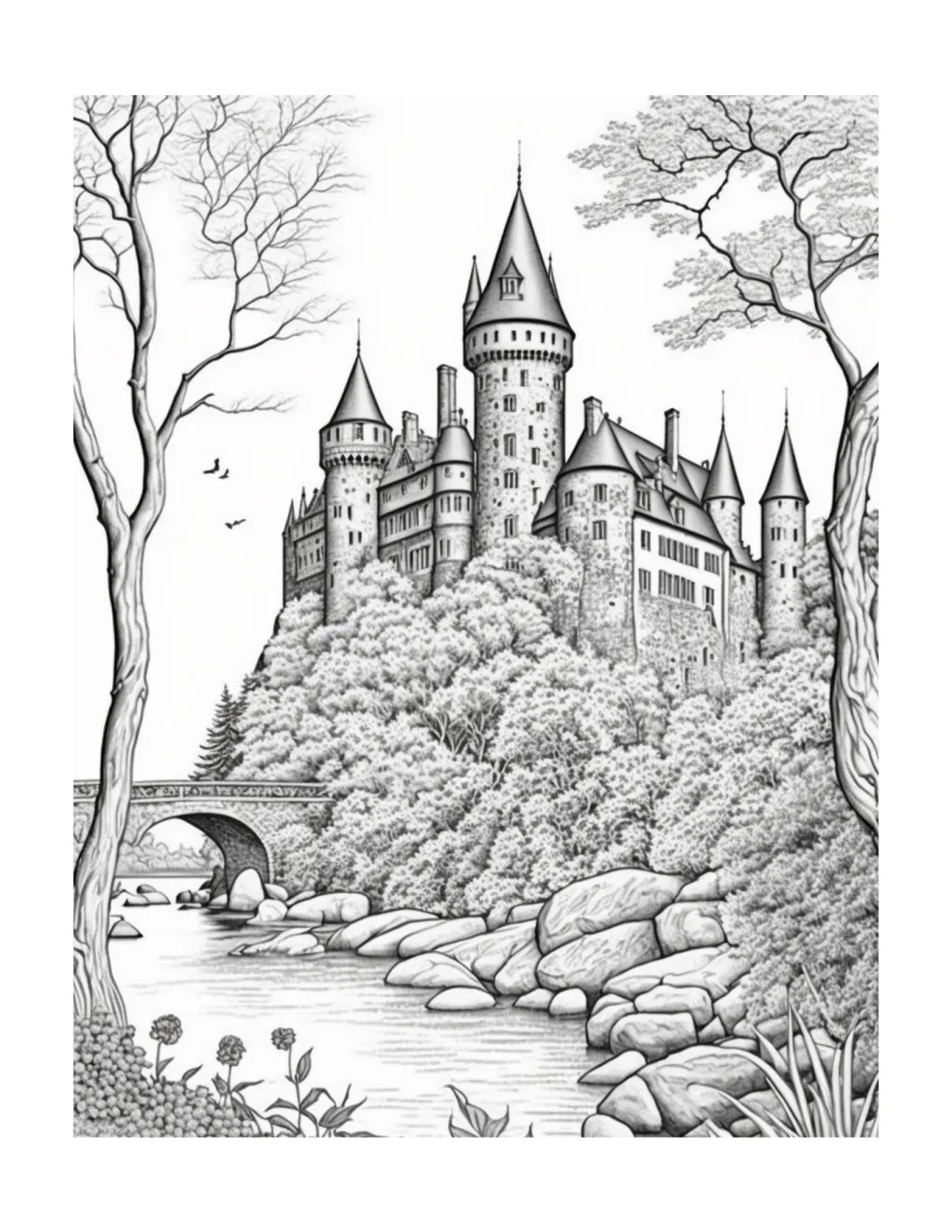 Castle coloring page (82)