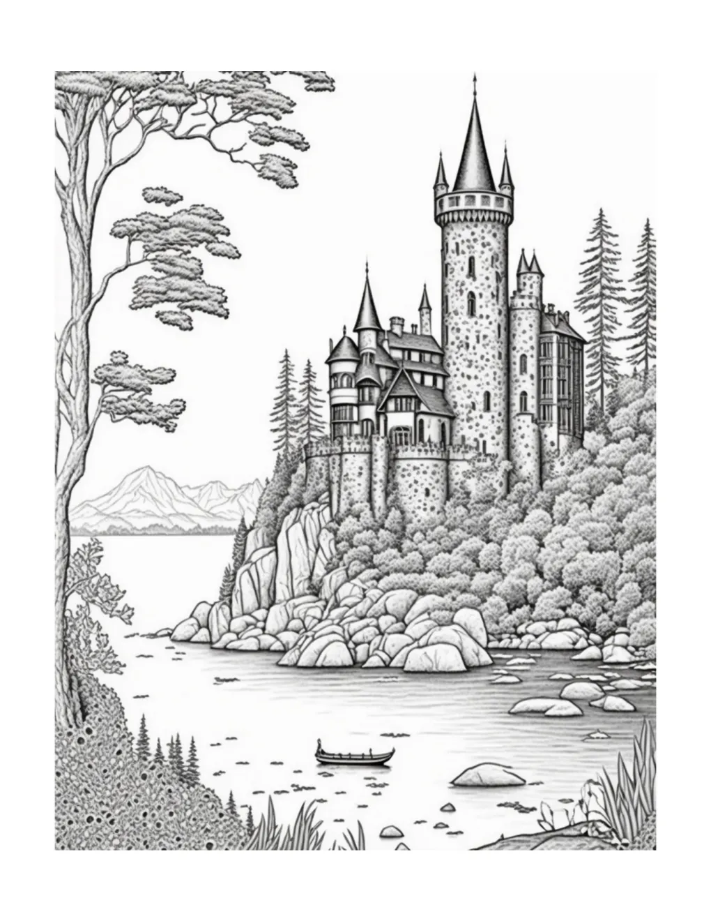 Castle coloring page (83)