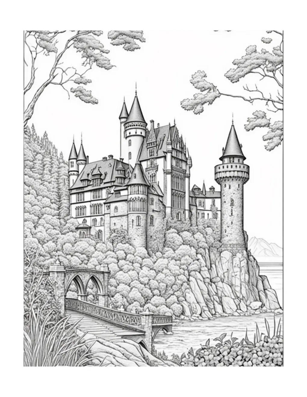 Castle coloring page (86)