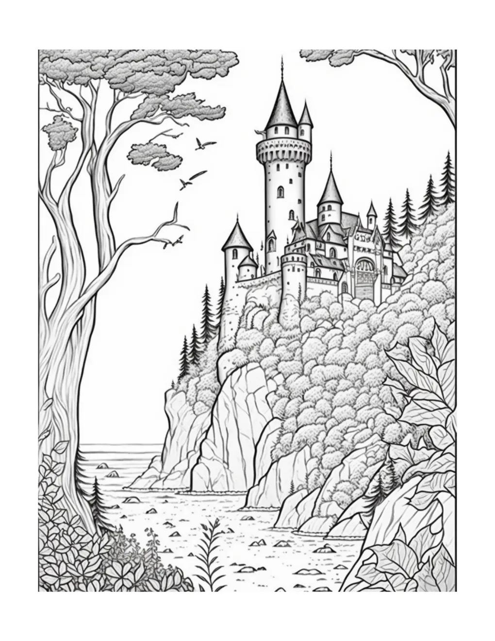 Castle coloring page (88)