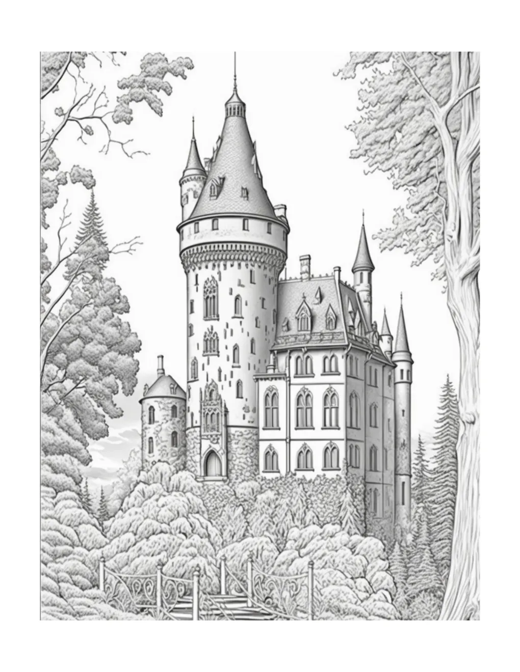 Castle coloring page (9)