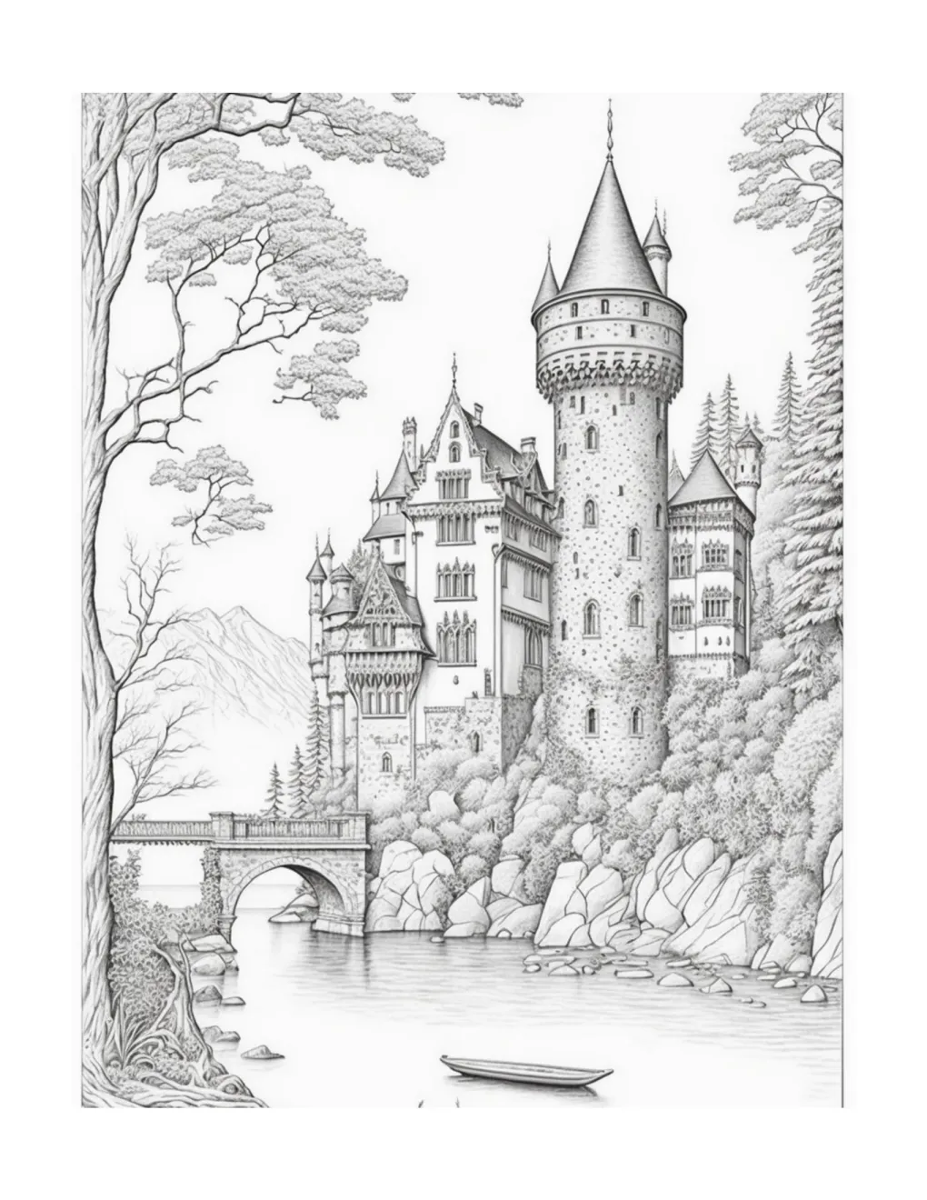 Castle coloring page (92)