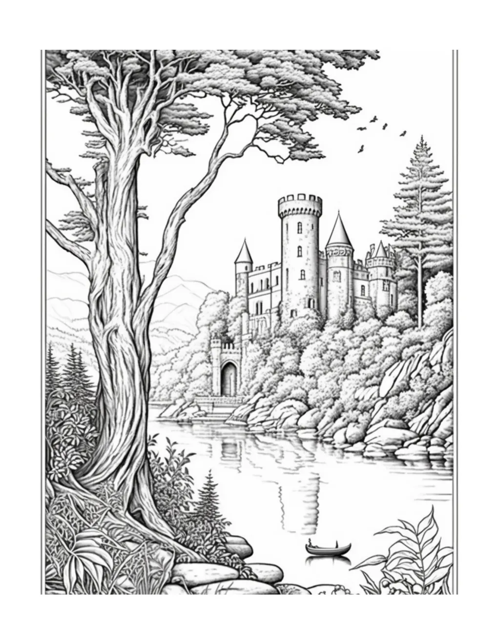 Castle coloring page (93)