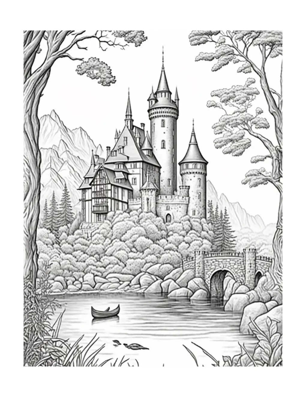 Castle coloring page (94)