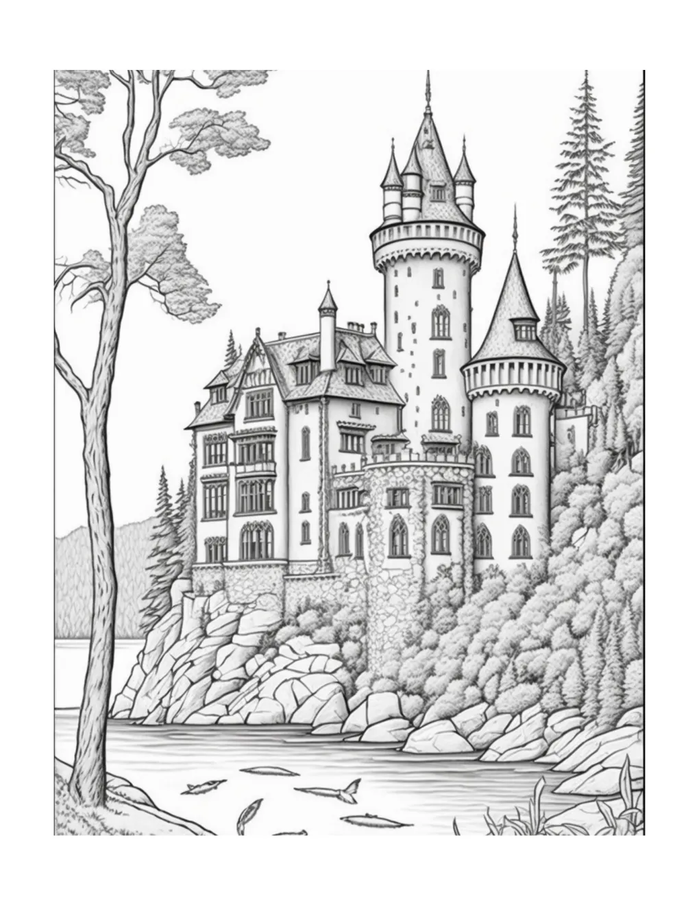 Castle coloring page (95)