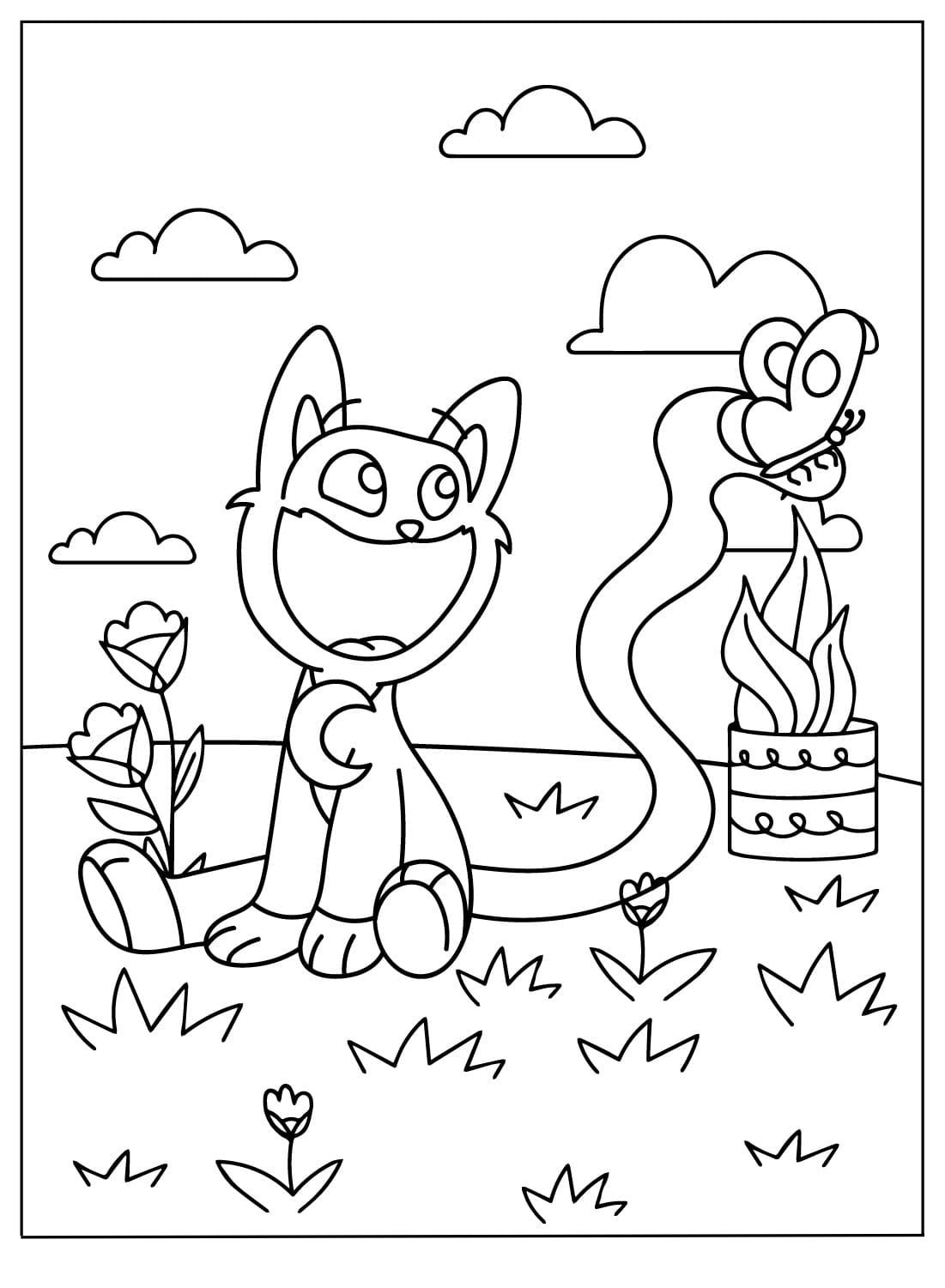 CatNap coloring pages 3